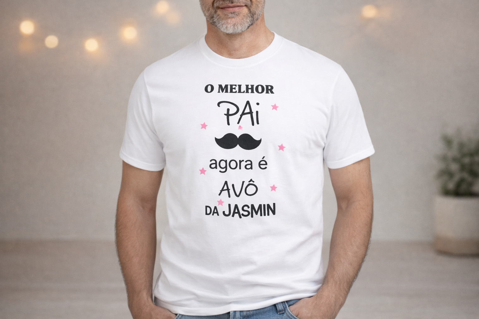 T-Shirt "O Melhor Pai Agora é Avô" – Presente Especial para o Dia do Pai