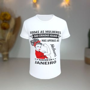 T-Shirts para Mulheres Nascidas em Janeiro: As Melhores do Mês