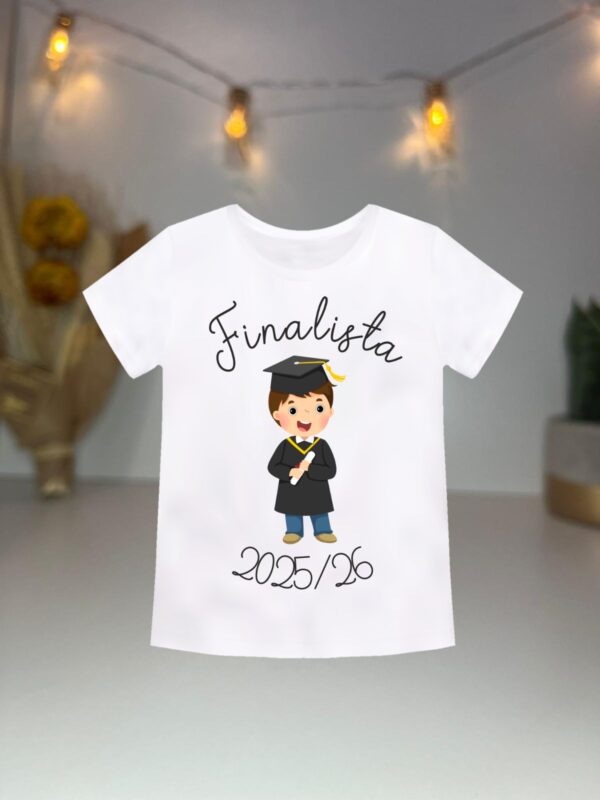 T-Shirt Finalista Personalizada – Celebra o Fim do Ano Letivo com Estilo e Orgulho - Image 2