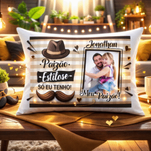 Almofada Personalizada para o Dia do Pai Um Presente Cheio de Carinho