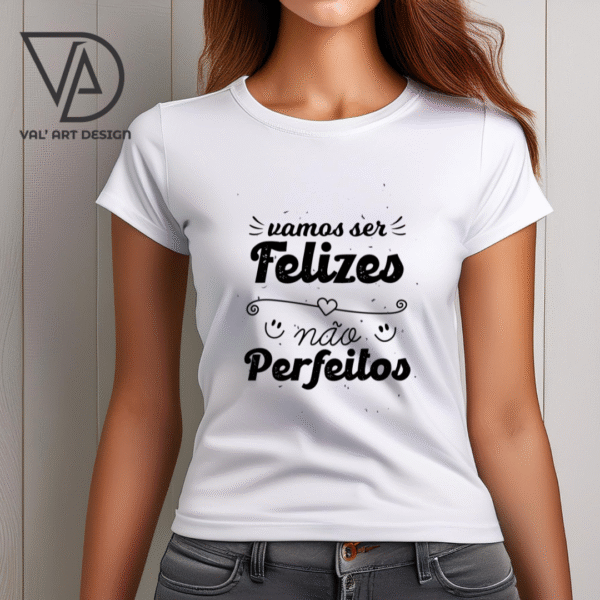 T-shirts de Algodão com frase 01