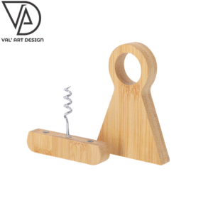 Saca rolhas com suporte em madeira revenda