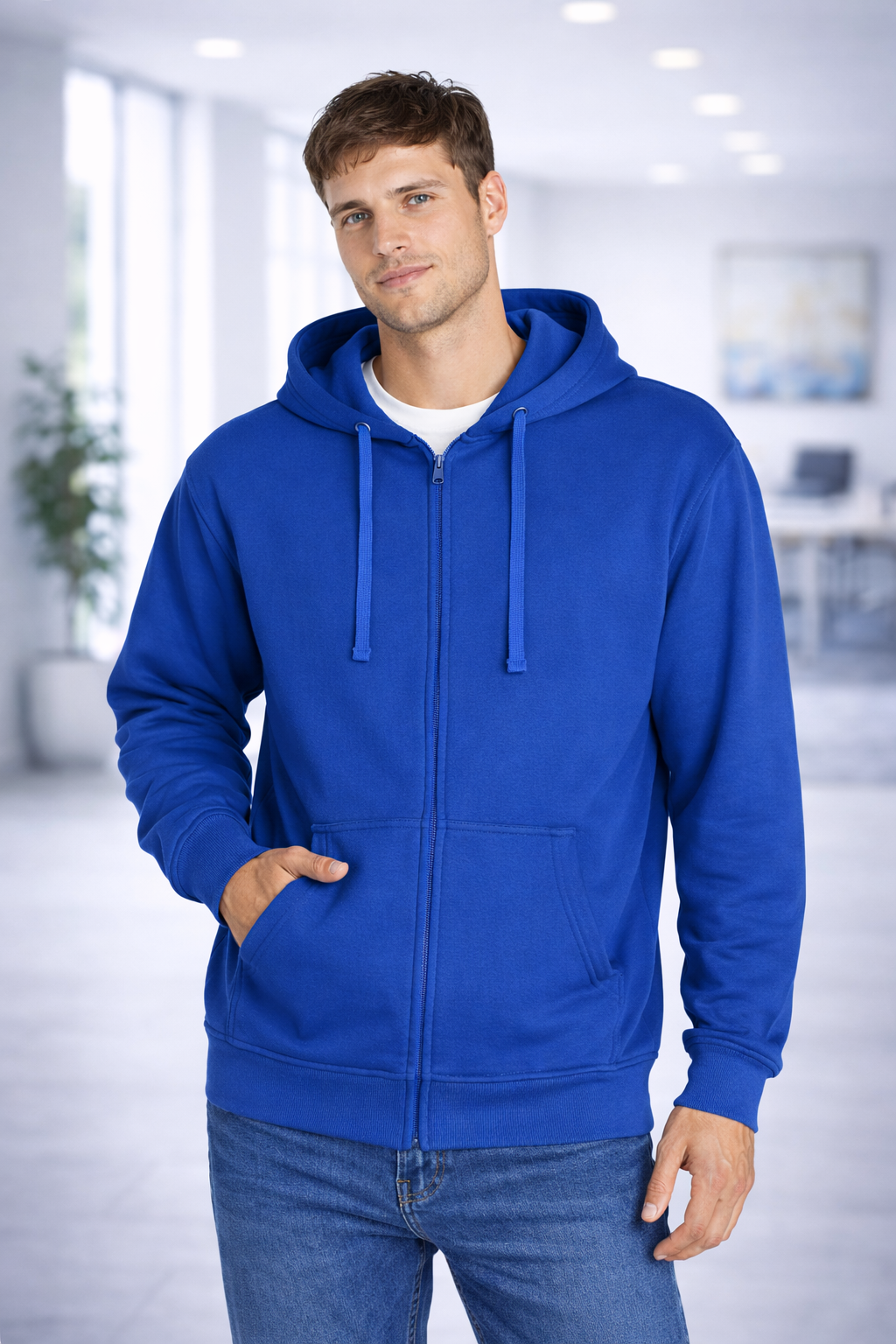 🧥 Sweatshirt com Capuz e Fecho Completo – Conforto & Estilo Diário