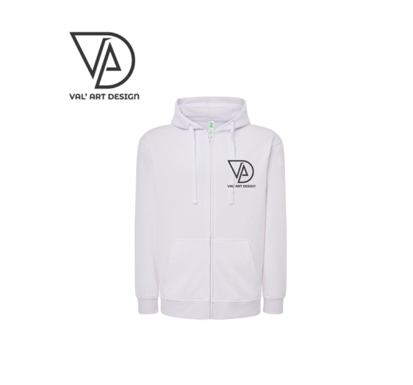 Sweatshirt com Capuz e Fecho Completo