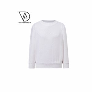 Sweatshirt Criança com Gola Redonda – Algodão e Poliéster Reciclado, 290 g/m²