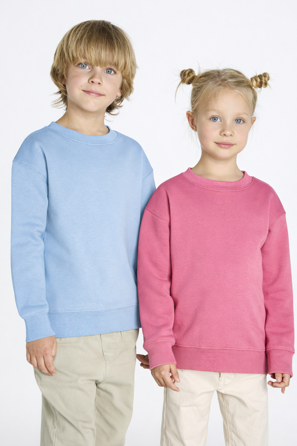 Sweatshirt Criança com Gola Redonda – Algodão e Poliéster 290g