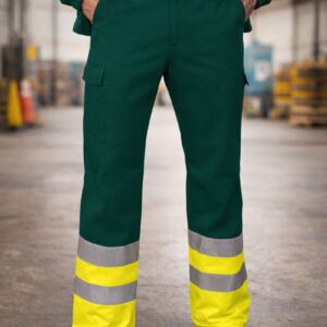 Calças Multibolsos de Alta Visibilidade (Train) – Segurança, Conforto e Durabilidade Profissional