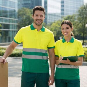 Polo Bicolor de Alta Visibilidade (Delaware) – Segurança e Conforto Profissional