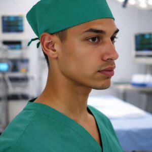 Touca cirúrgico (Vademecum) confortável e prática.