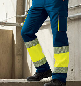 Calças Multibolsos de Alta Visibilidade (ABERDEEN) EPI Categoria II