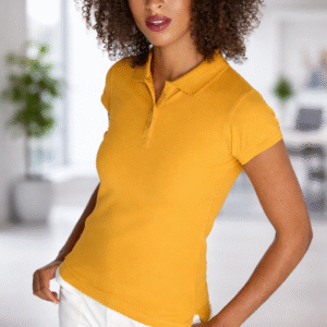 Polo Feminino Piqué 100% Algodão Penteado 200g – Ajustado e Ideal para Personalização