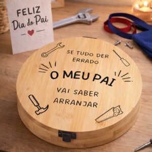 Set de Ferramentas em Bambu – Especial Dia do Pai
